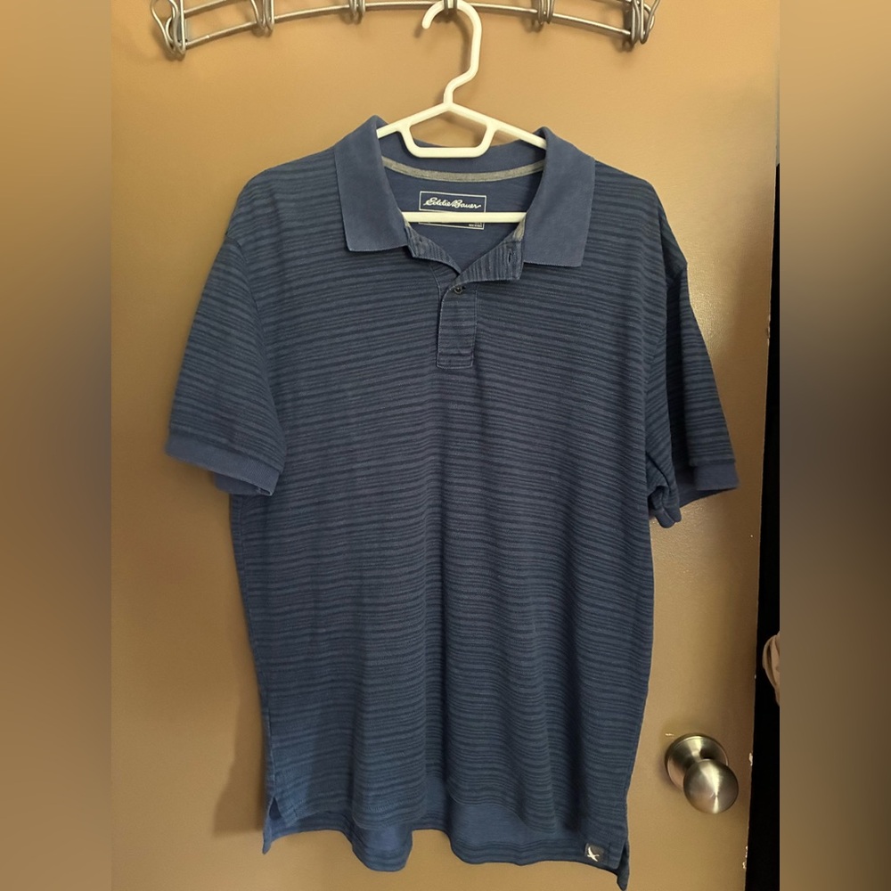Eddie Bauer Men's Navy Polo Shirt